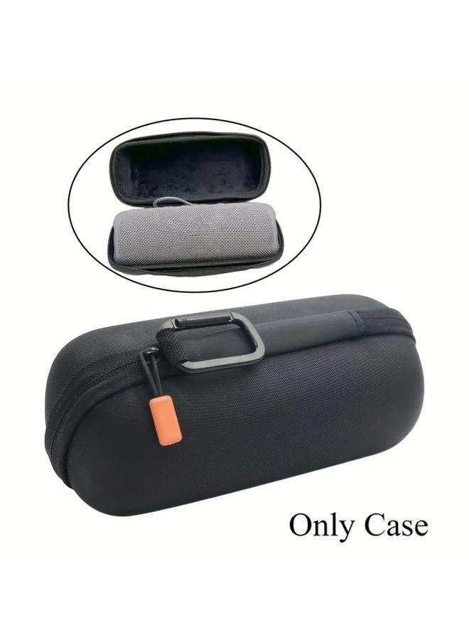 Hard EVA Protective Case For JBL Flip 3 4 5 6 Portable Speaker Black With Handle Carabiner - Image 1
